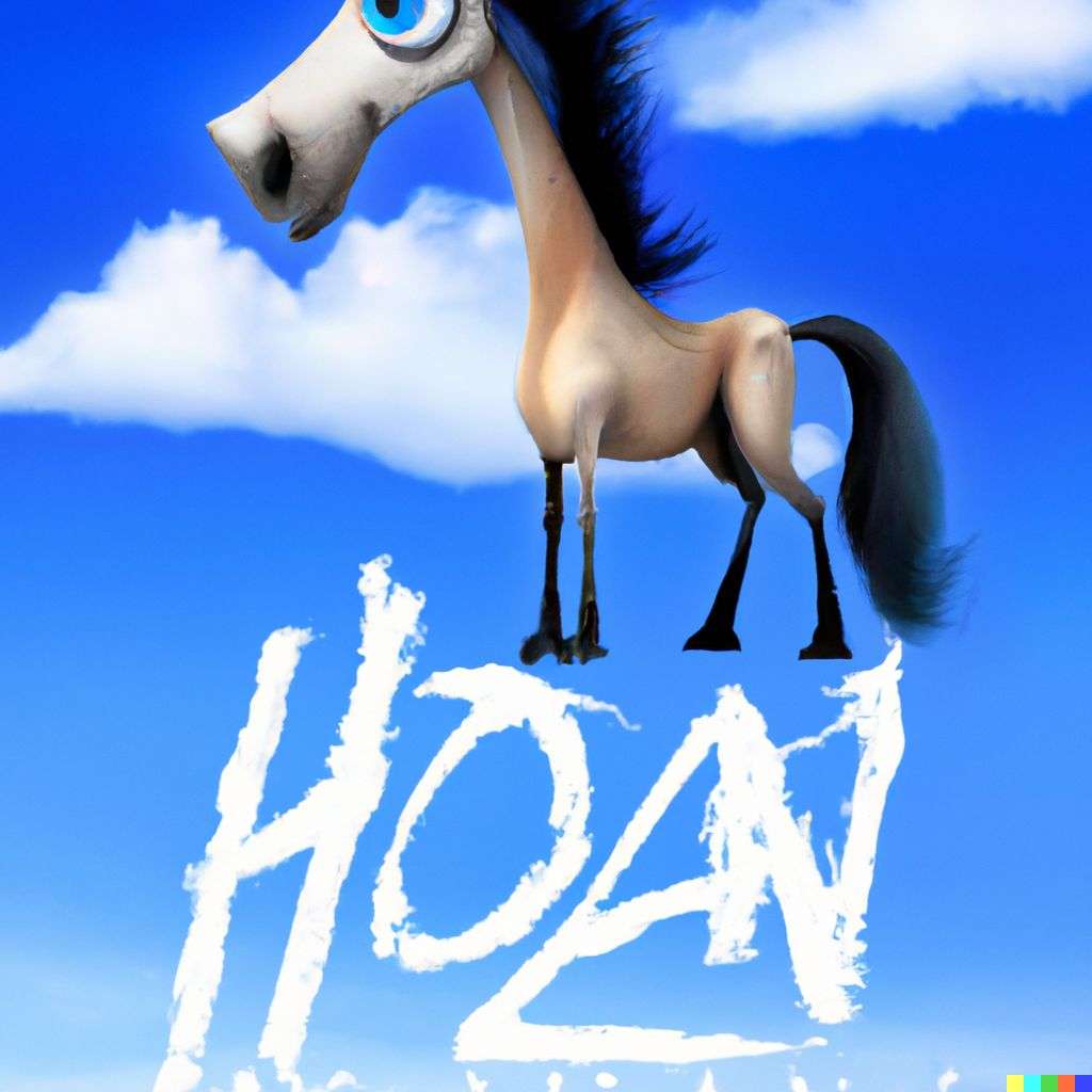 a horse, promotional poster for a Pixar movie